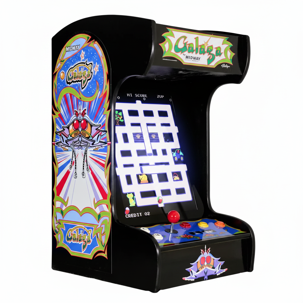 60 Classic Retro Games Tabletop Arcade Machine by (Black)