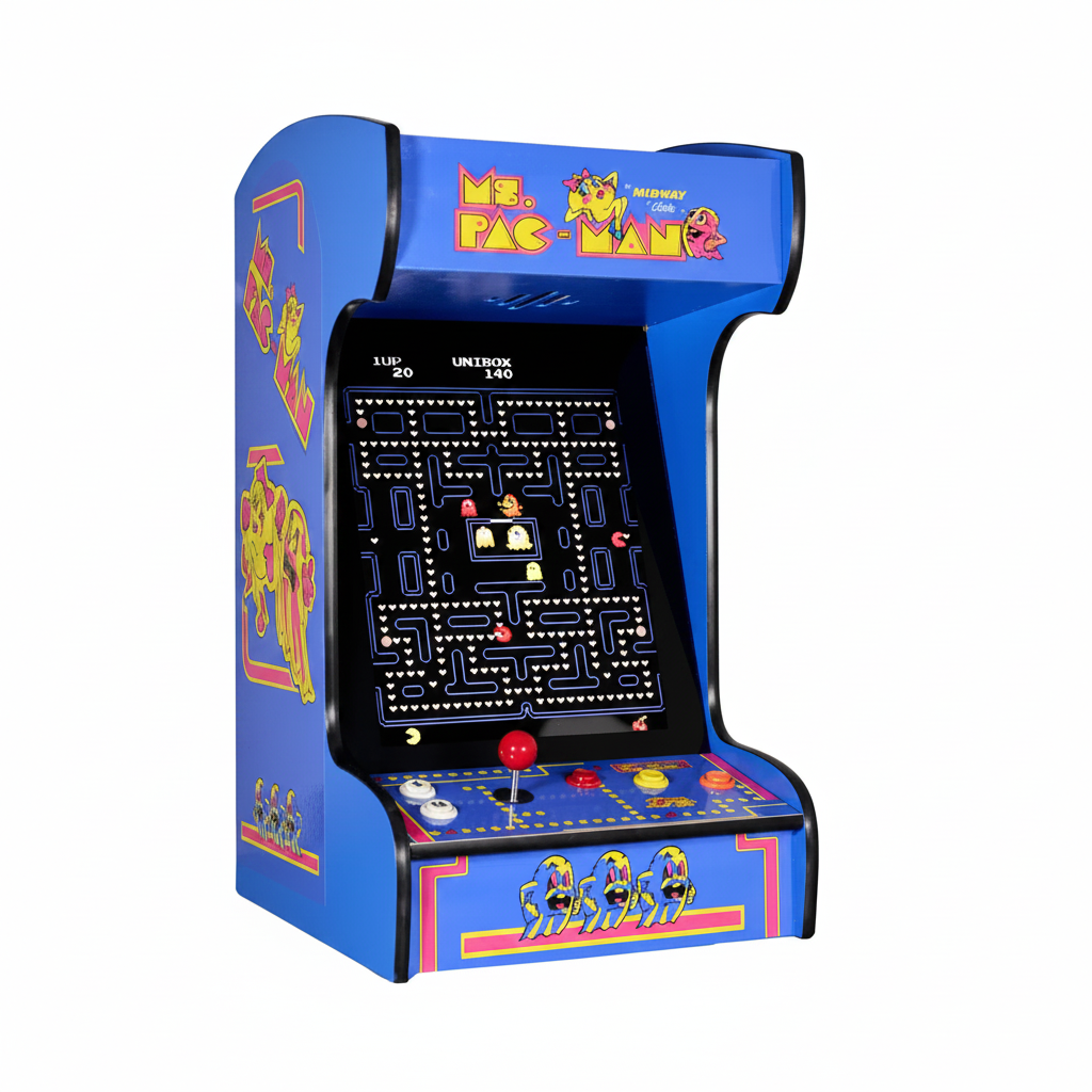 60 Classic Retro Games Tabletop Arcade Machine by (Blue)