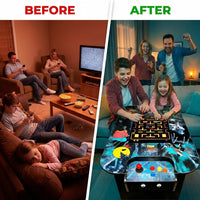 412 Classic Retro Games Cocktail Arcade Machine for Home or Work - Full Size - 2-Player — Before & After