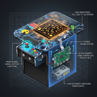 412 Classic Retro Games Cocktail Arcade Machine for Home or Work - Full Size - 2-Player — How It Works