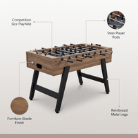 58” Coventry Foosball Table, Competition Size, Soccer, Accessories Included by — infographic