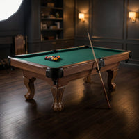 7.25 Ft Winstead Pool Table - Full Size Billiard Table with Complete Accessories Set, Green, by — Studio Shot