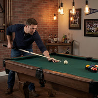 7.25 Ft Winstead Pool Table - Full Size Billiard Table with Complete Accessories Set, Green, by — Lifestyle