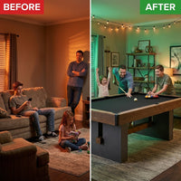 7 Ft. Urban Drop Pocket Pool Table, Perfect for Game Rooms — Before & After