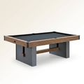 Pool Table Designed for Home Game Rooms, Slate-Like Surface, K-66 Rubber Cushions, Dual Pedestal Base