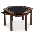 Convertible Gaming Table Designed for Dual Functionality, Removable Top, 6 Cup Holders, Card Holders